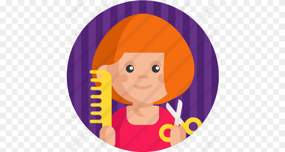 Hairdresser Free User Icons Illustration, Face, Head, Person, Photography Png Image
