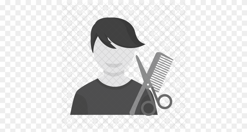 Hairdresser Icon Illustration, Adult, Male, Man, Person Free Png