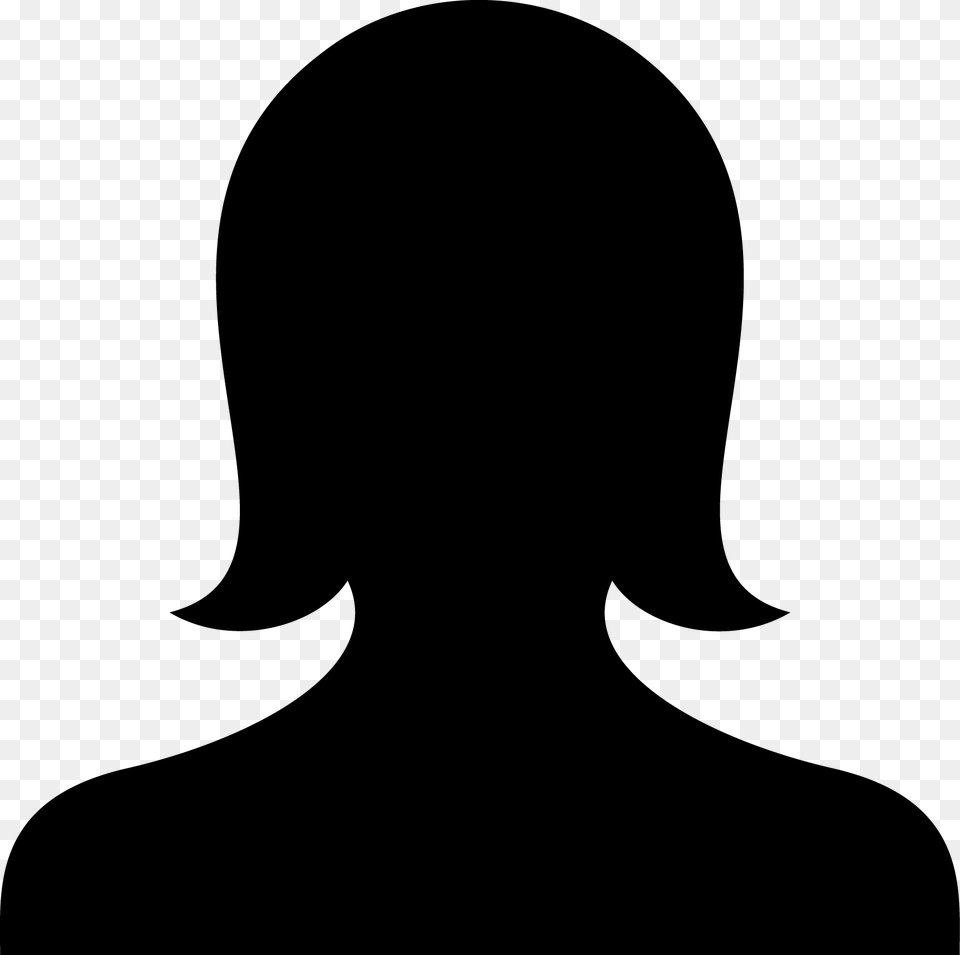 Hairillustrationart Female Head Icon, Silhouette, Stencil Free Png Download