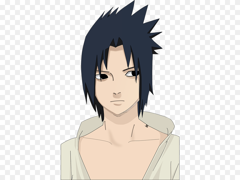 Hairstyle Androgynous Cool Punk Emo Sad Black Anime Boy, Publication, Book, Comics, Adult Png