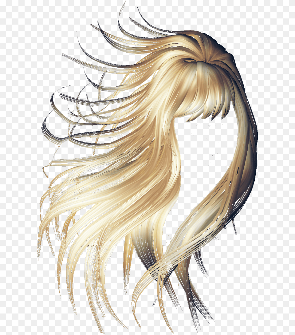 Hairstyle Blowing Hair Long Hair Blowing Adult, Blonde, Female, Person Free Transparent Png