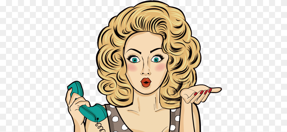 Hairstyles Clipart Pinup Woman Pop Art, Adult, Person, Female, Face Png
