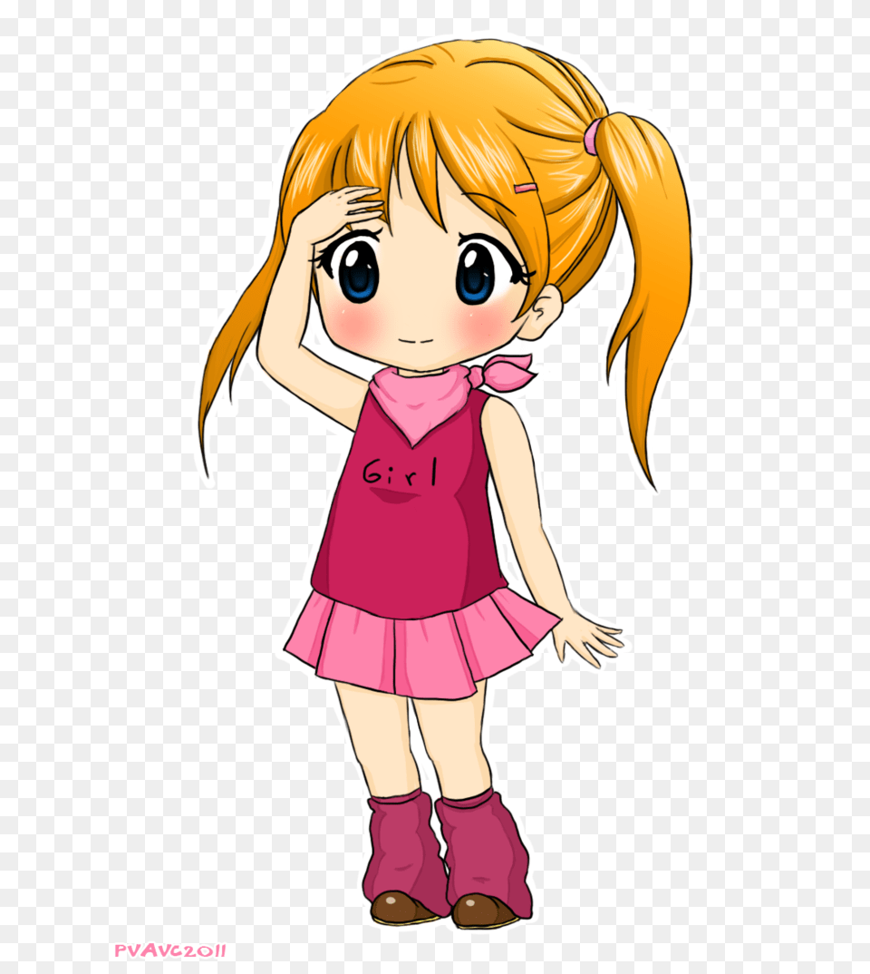 Hairstyles For Girls Anime Chibi, Book, Publication, Comics, Baby Free Png Download
