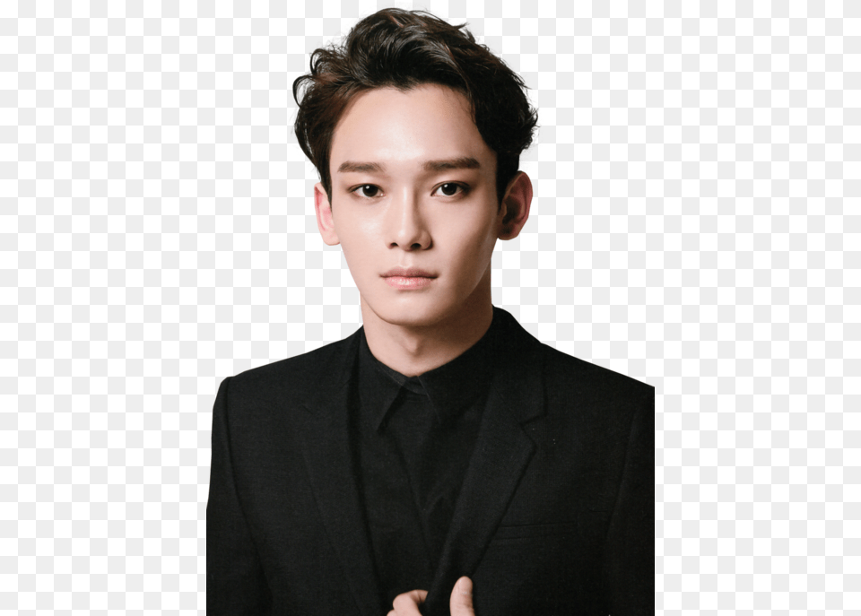 Hairwhite Collar Shootsmileformal Wearearportrait Exo Chen Forehead, Head, Portrait, Photography, Face Png