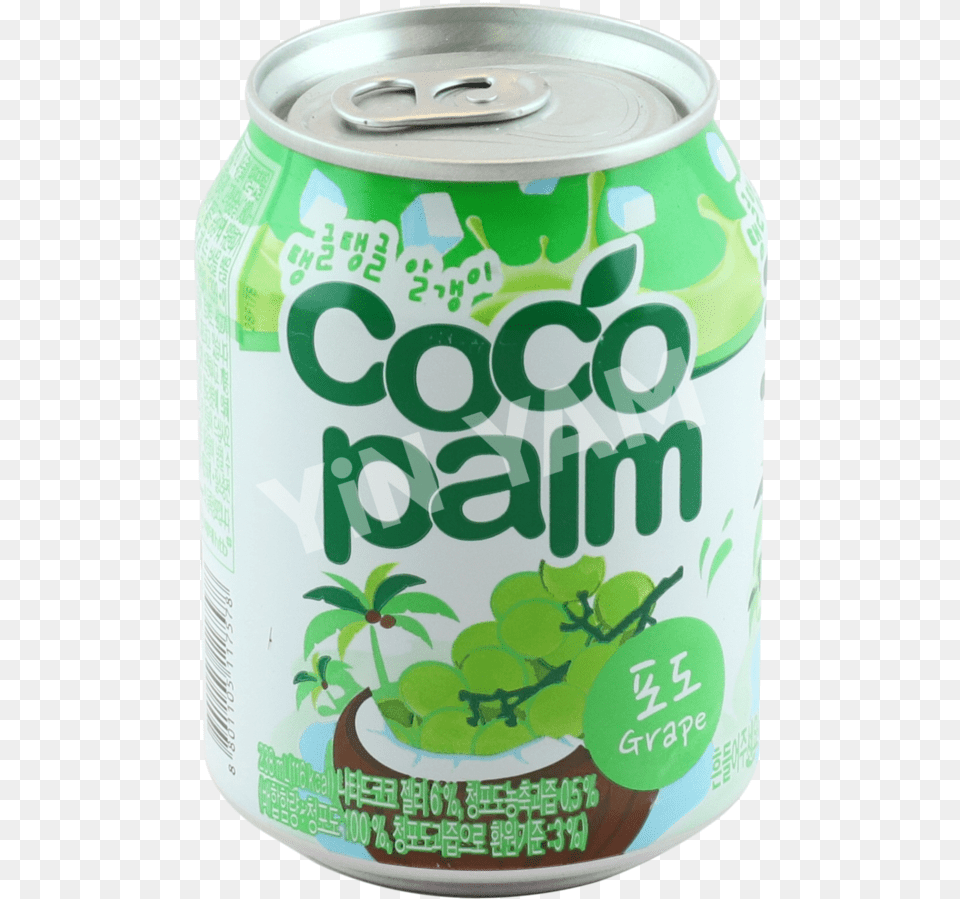 Haitai Bon Bon Cocopalm Grape Juice Coconut Water, Can, Tin Free Png