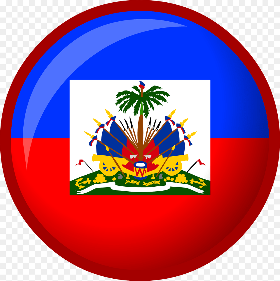 Haiti Flag Icon Happy Haiti Flag Day, Emblem, Symbol, Logo, Disk Free Png