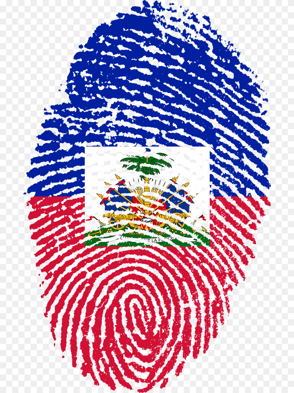 Haitian Flag Fingerprint, Art, Person Free Png