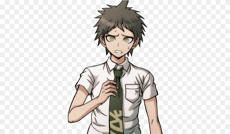 Hajime Was Used To Nagito39s Luck Working Through Roundabout Hajime Hinata Sprites, Accessories, Publication, Formal Wear, Comics Png