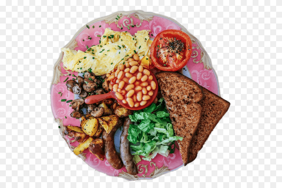 Halal English Breakfast, Brunch, Food, Food Presentation, Plate Png