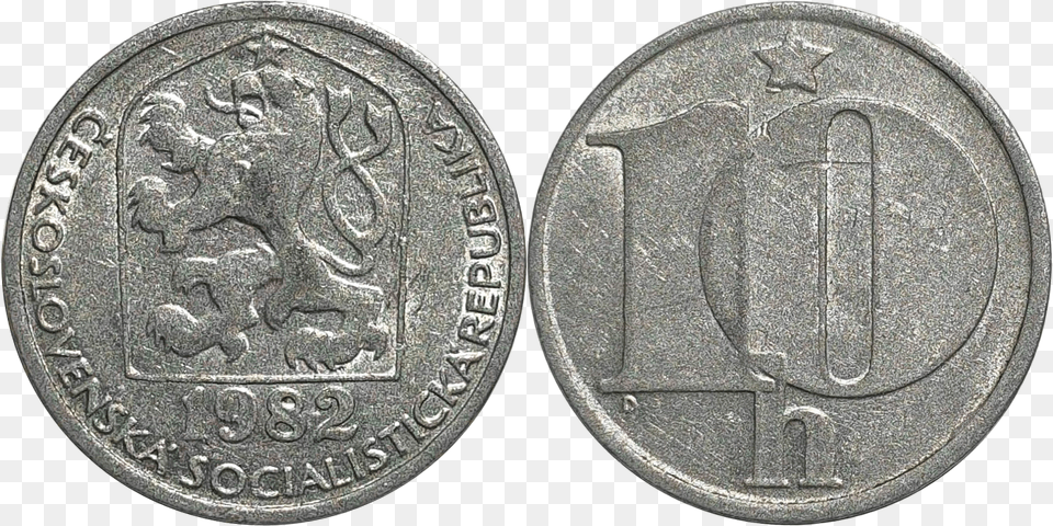 Haleru Csk 2 Swiss Franc Coin, Money, Dime Free Transparent Png