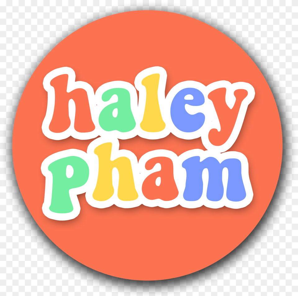Haley Pham Girly Pop, Text, Food, Sweets, Disk Free Png