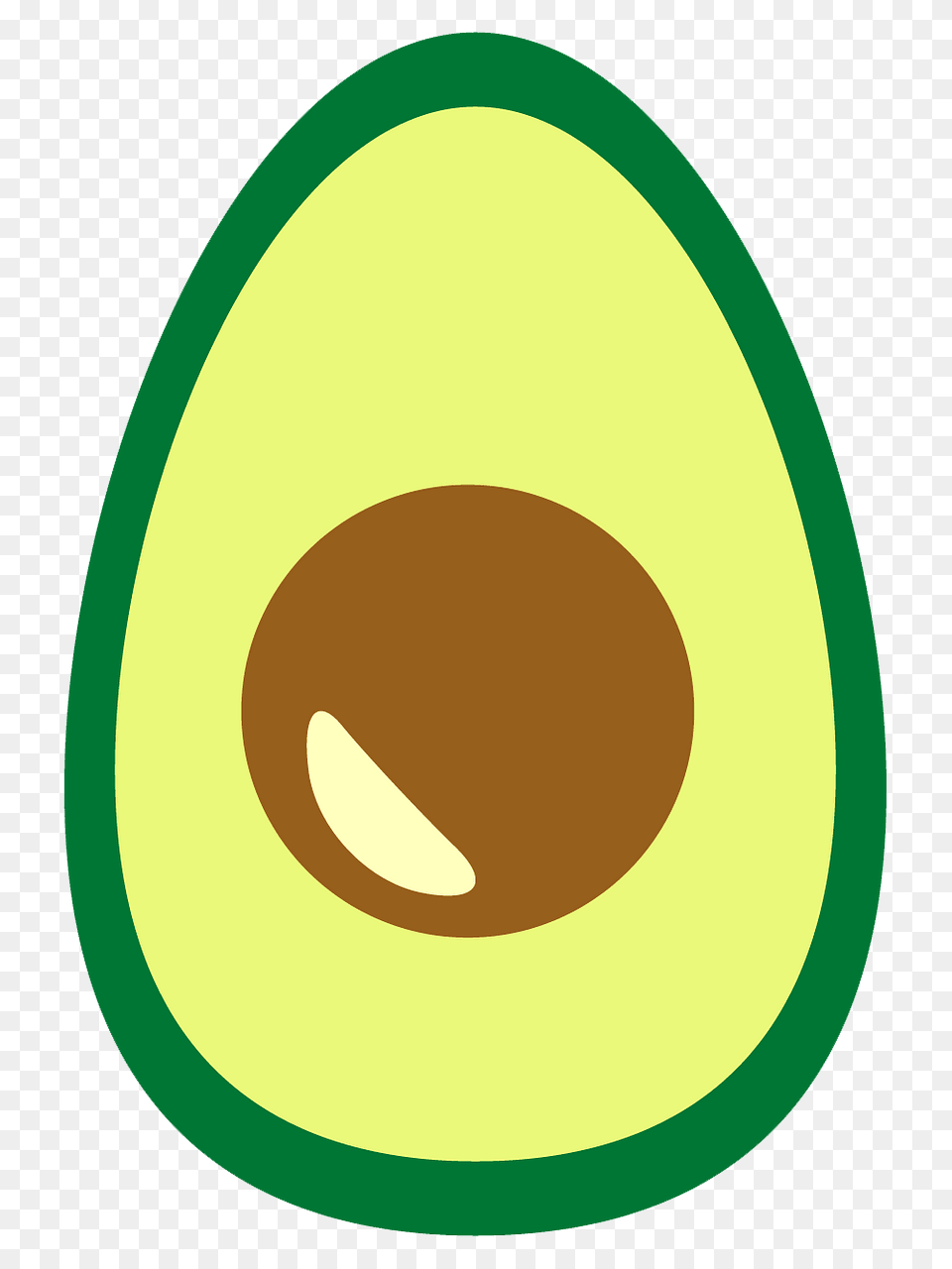 Half Avocado Clipart, Food, Fruit, Plant, Produce Png Image