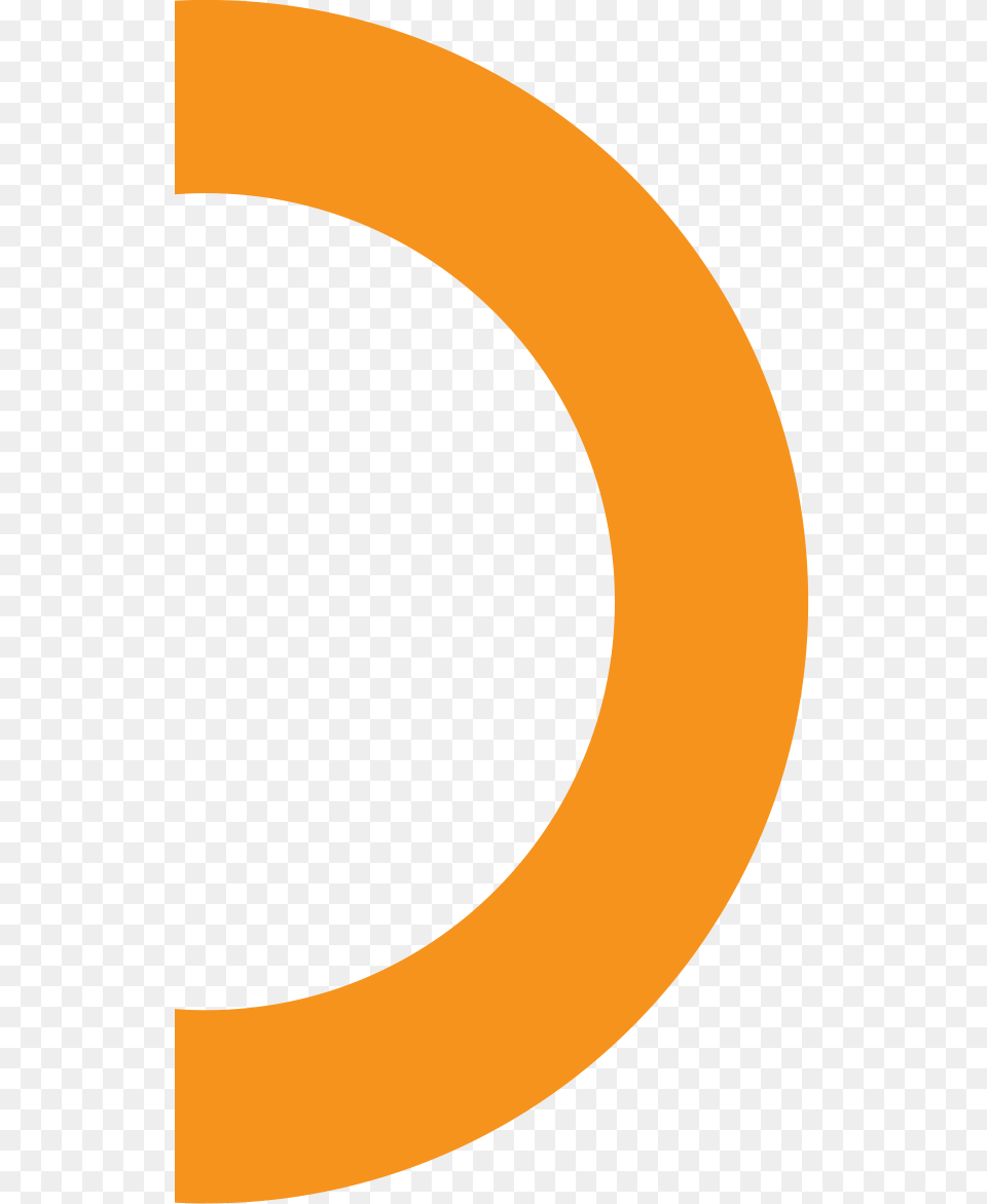 Half Circle Orange, Oval, Astronomy, Moon, Nature Free Png Download
