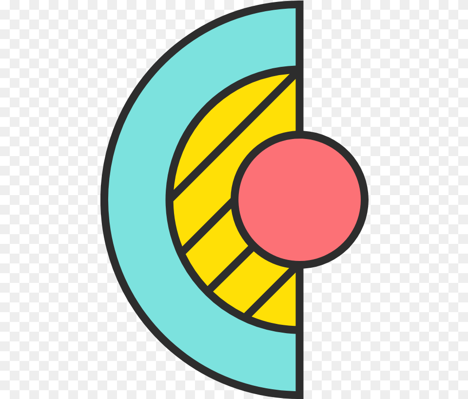 Half Circle U0026 Dot Graphic Picmonkey Graphics Logo Choji, Astronomy, Moon, Nature, Night Free Transparent Png