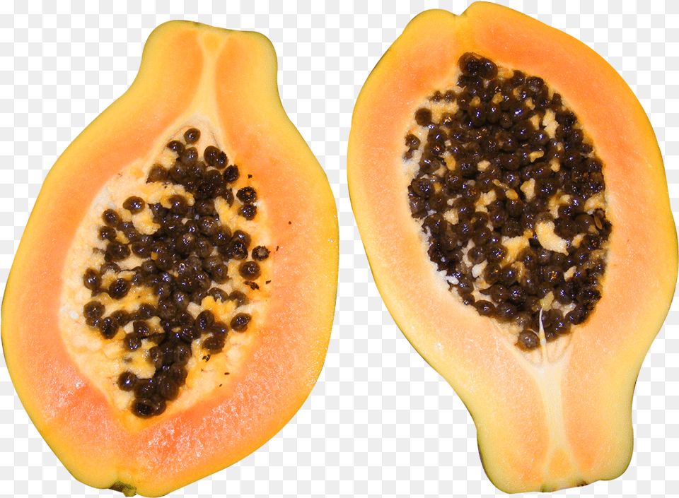 Half Cut Papaya Image Papaya Board Background, Food, Fruit, Plant, Produce Png