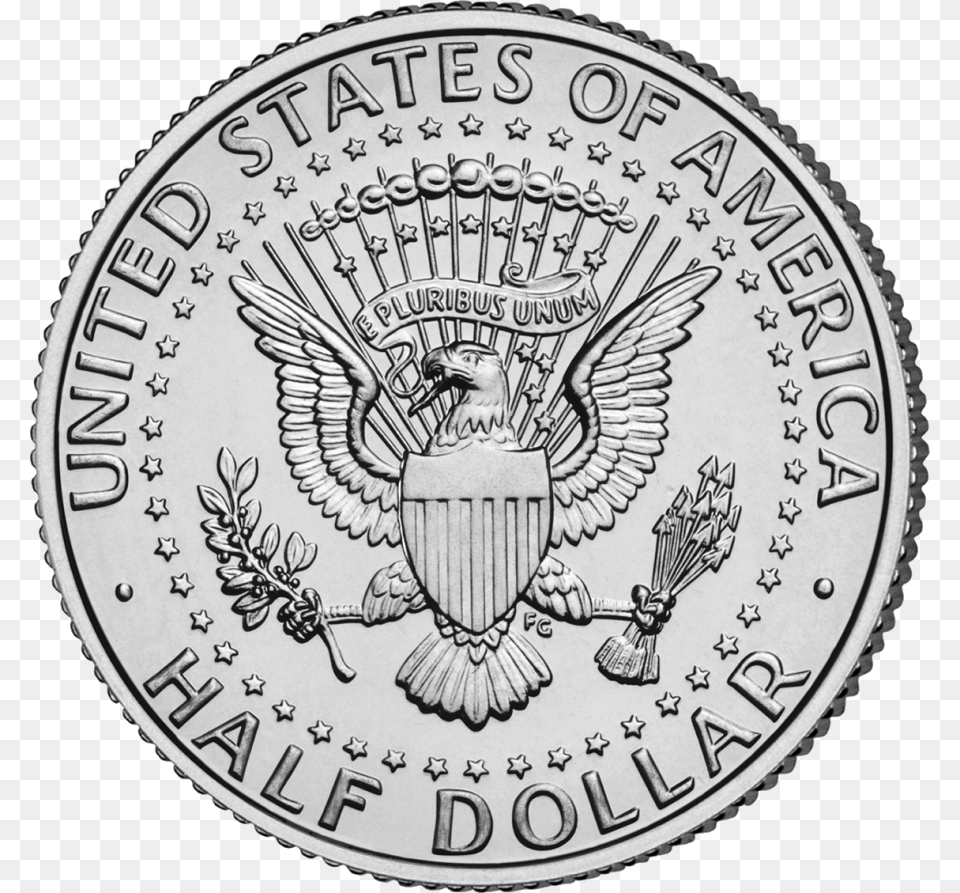 Half Dollar, Coin, Money, Animal, Bird Png Image