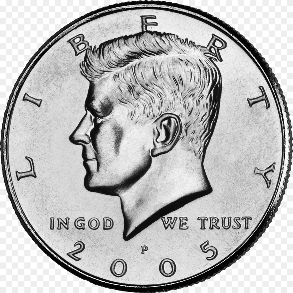 Half Dollar Obv Unc P, Adult, Coin, Male, Man Free Transparent Png