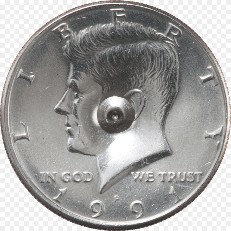Half Dollar Spinning Top, Coin, Money, Face, Head Png