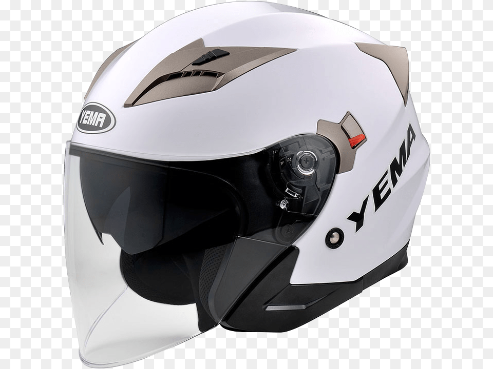 Half Face Helmet Yema Helmet, Crash Helmet, Clothing, Hardhat Free Transparent Png