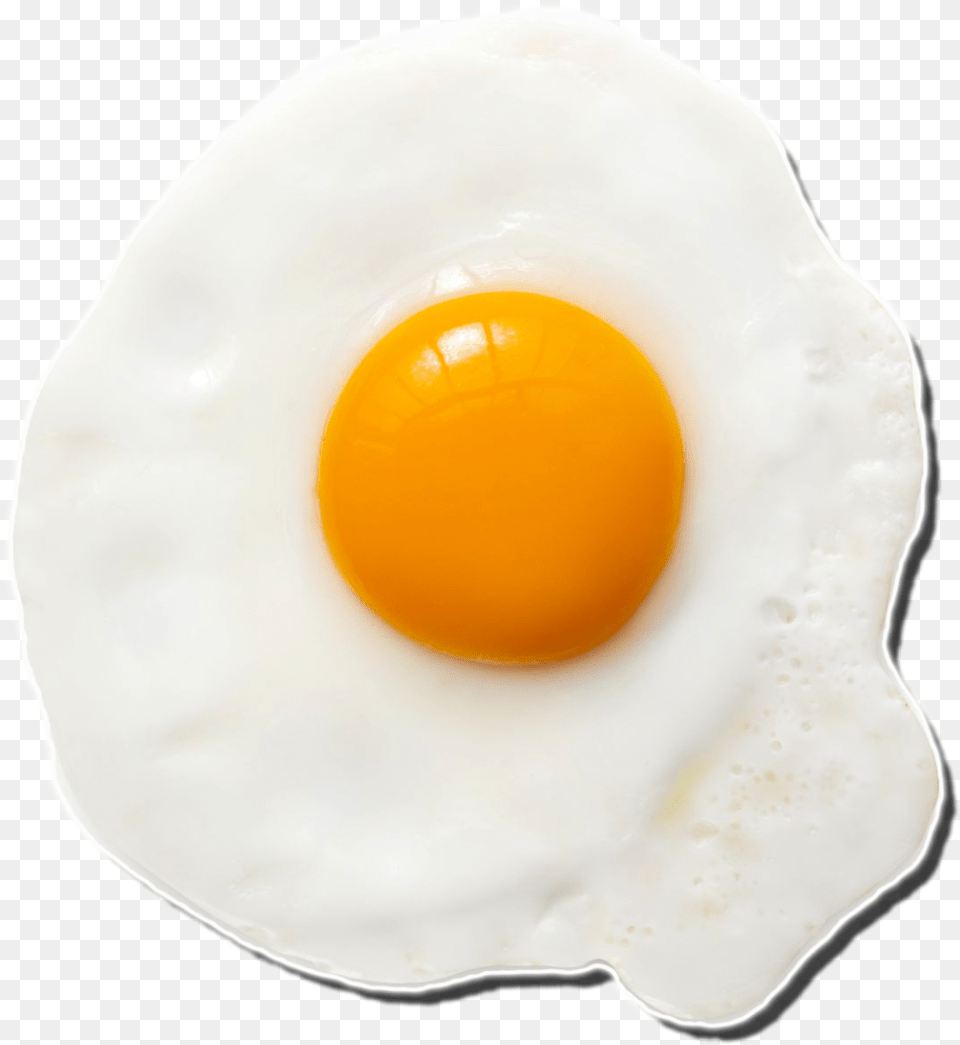 Half Fry Egg Transparent Background Fried Egg, Plate, Food, Fried Egg Free Png
