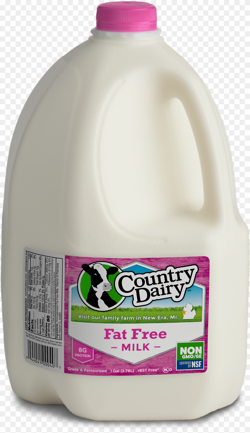 Half Gallon Of Milk Transparent, Beverage, Dairy, Food, Animal Free Png Download