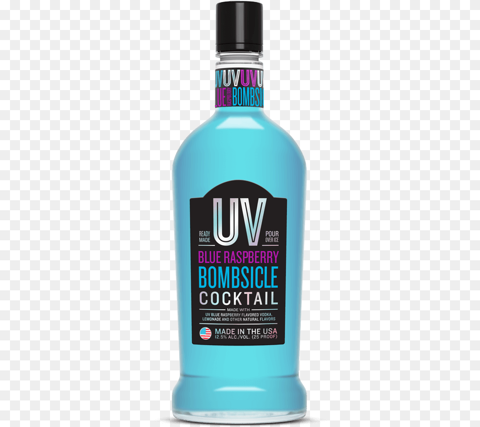 Half Gallon Of Uv Blue, Bottle, Alcohol, Beverage, Liquor Free Png