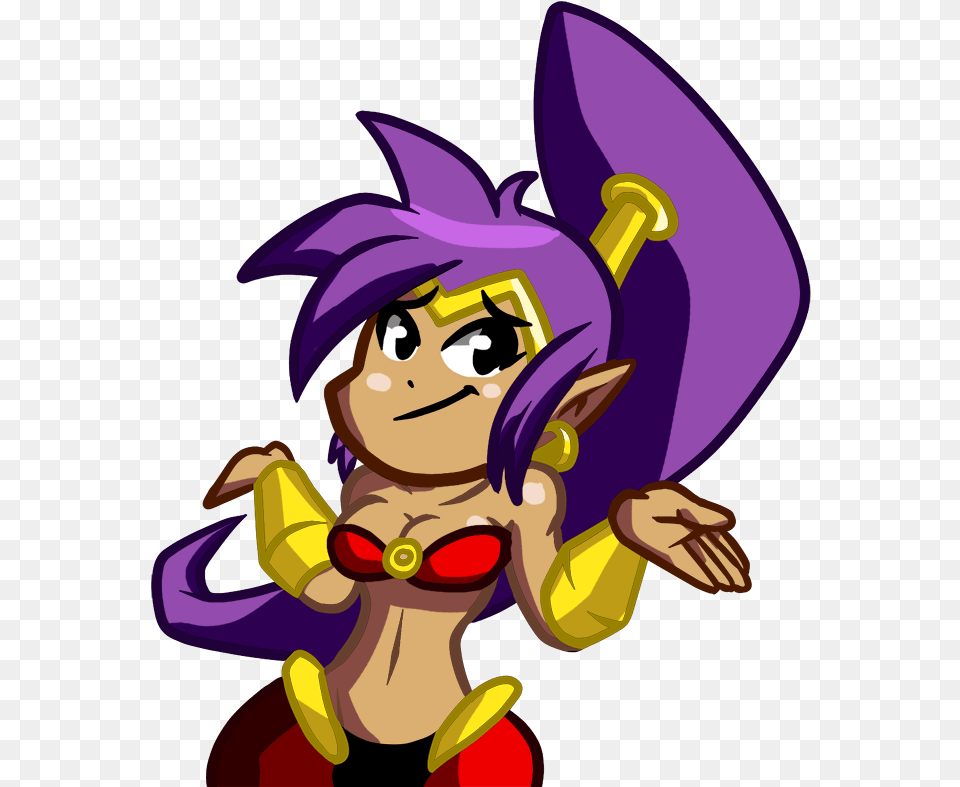 Half Genie Hero Shantae And The Pirate S Curse The Shantae Face, Book, Comics, Publication, Purple Png