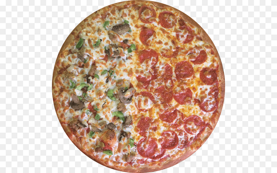 Half Half Pizza, Food, Food Presentation Free Png