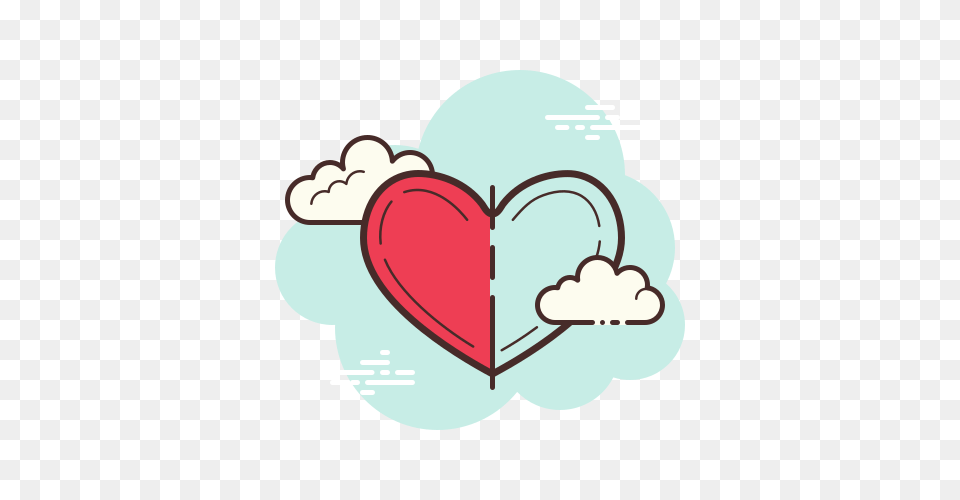 Half Heart Icon Download And Vector Cute Google Classroom Icon, Ammunition, Grenade, Weapon Png Image