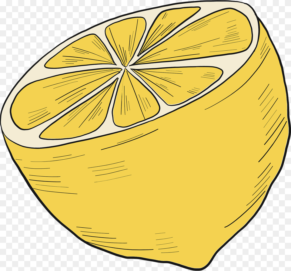 Half Lemon Clipart, Citrus Fruit, Plant, Produce, Fruit Png