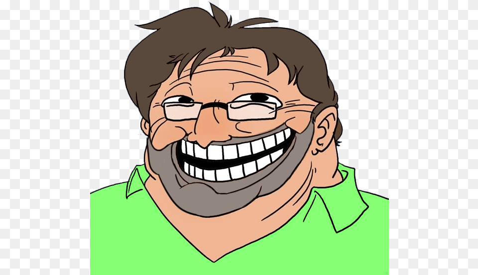 Half Life Gaben Trollface, Adult, Person, Mouth, Man Png Image