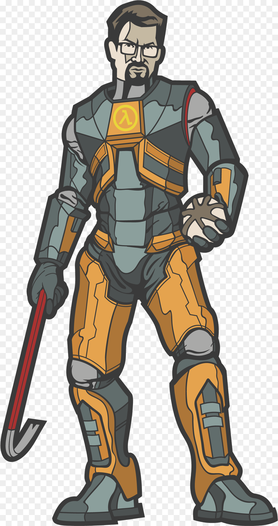 Half Life Gordon Freeman, Adult, Male, Man, Person Free Transparent Png