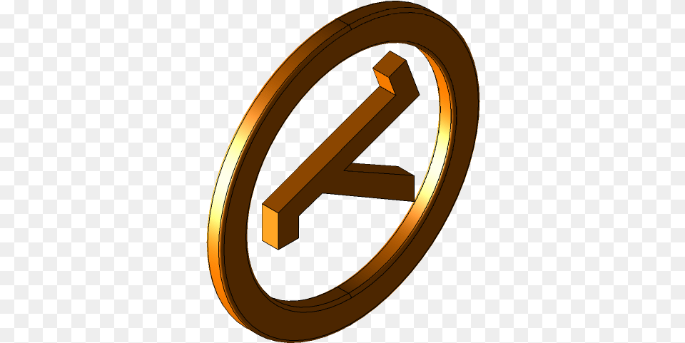 Half Life Logo Game Rpg Action Popular 3d Cad Solid Life Logo, Bronze, Gold, Symbol Free Png