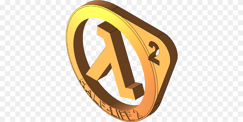 Half Life Logo Pgisz Life Logo, Gold, Symbol, Text, Clothing Png