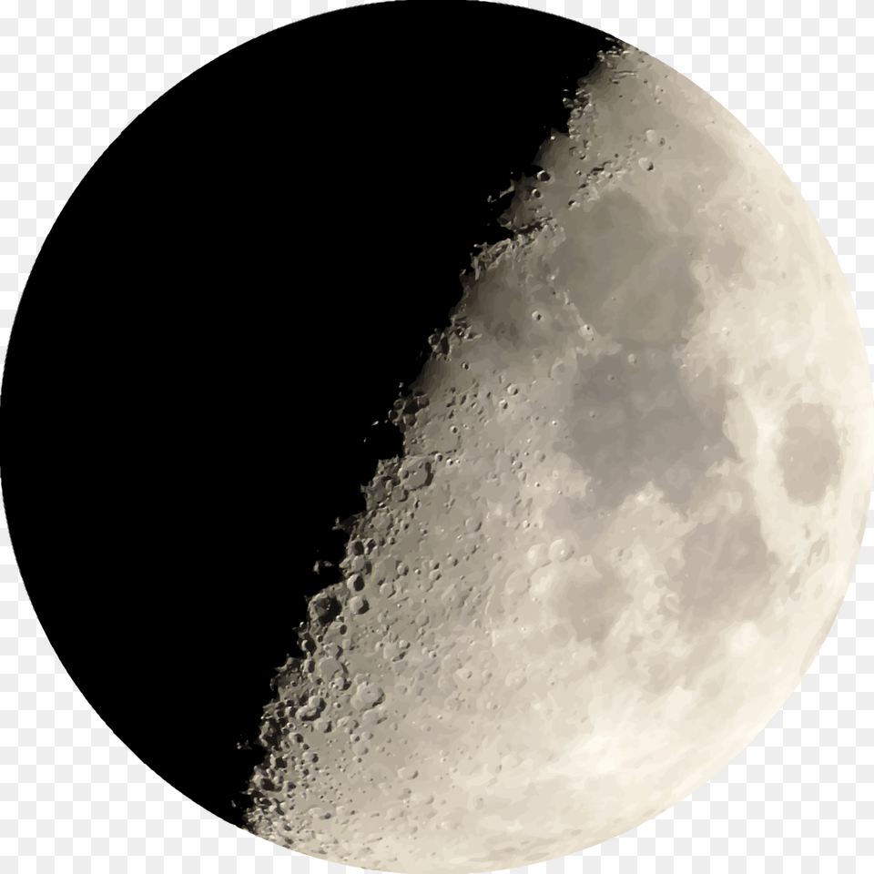 Half Moon, Astronomy, Nature, Night, Outdoors Png Image