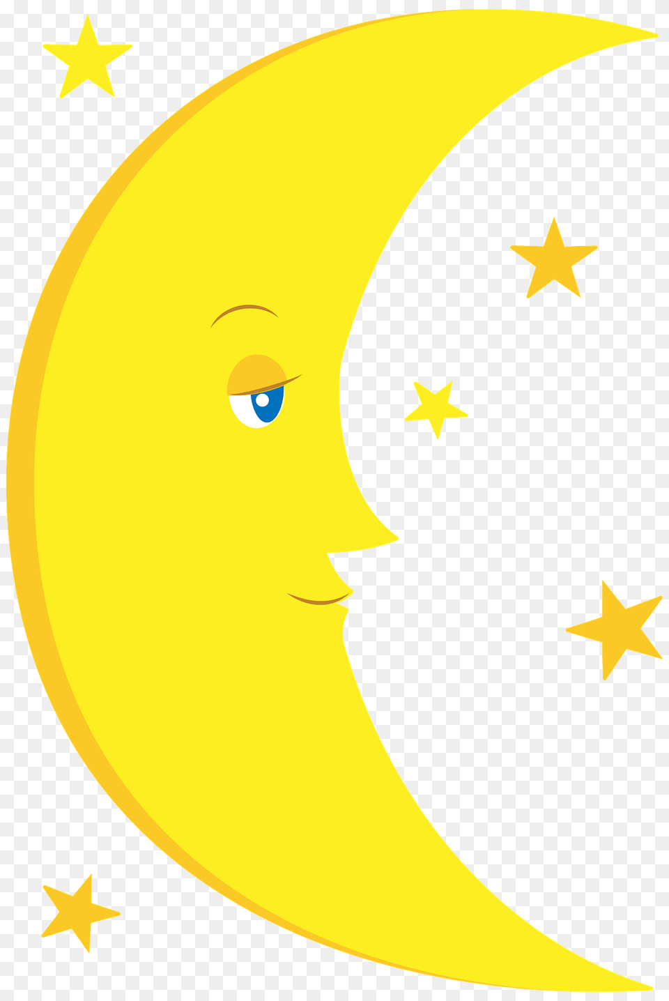 Half Moon Clipart, Night, Outdoors, Nature, Astronomy Png Image