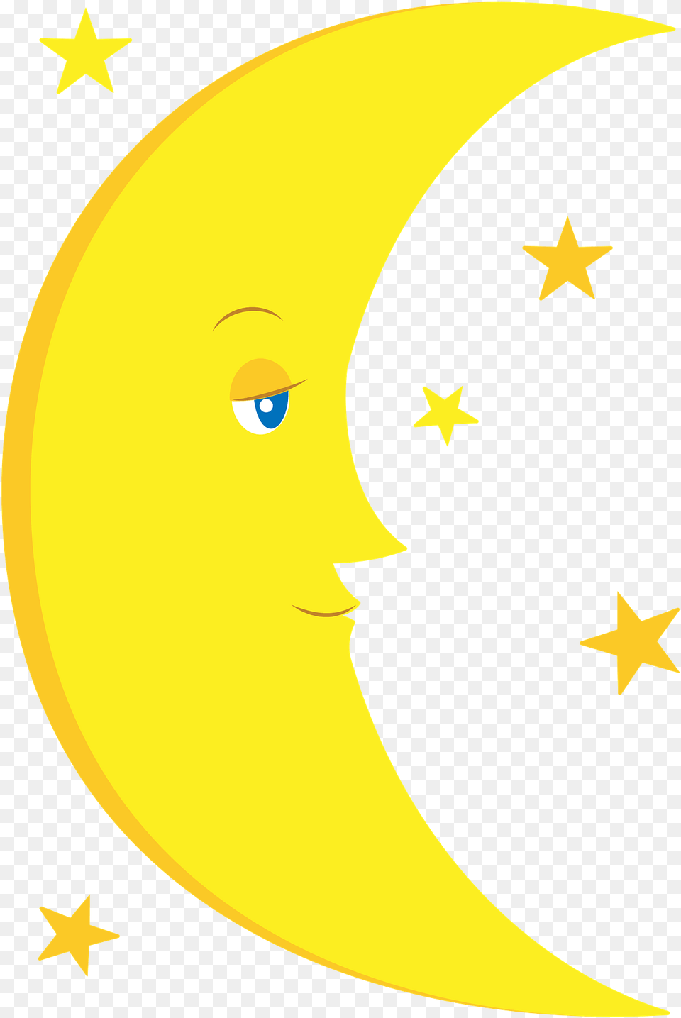 Half Moon Clipart One Star J, Nature, Night, Outdoors, Symbol Free Transparent Png