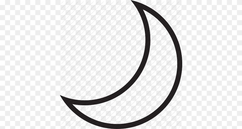 Half Moon Moon Icon, Hoop Png