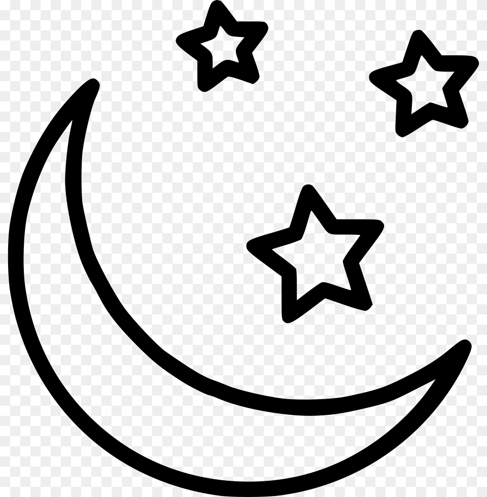 Half Moon Star Icon Download, Symbol, Star Symbol, Smoke Pipe, Adult Free Png