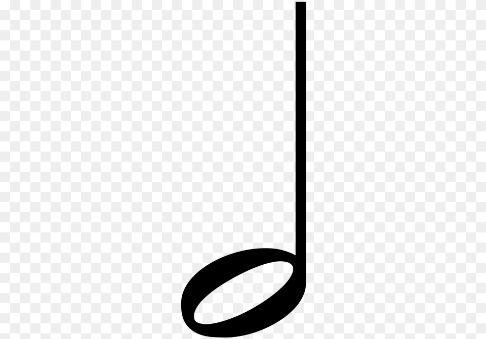 Half Note Musical Note Rest Clip Art Half Note, Gray Free Png