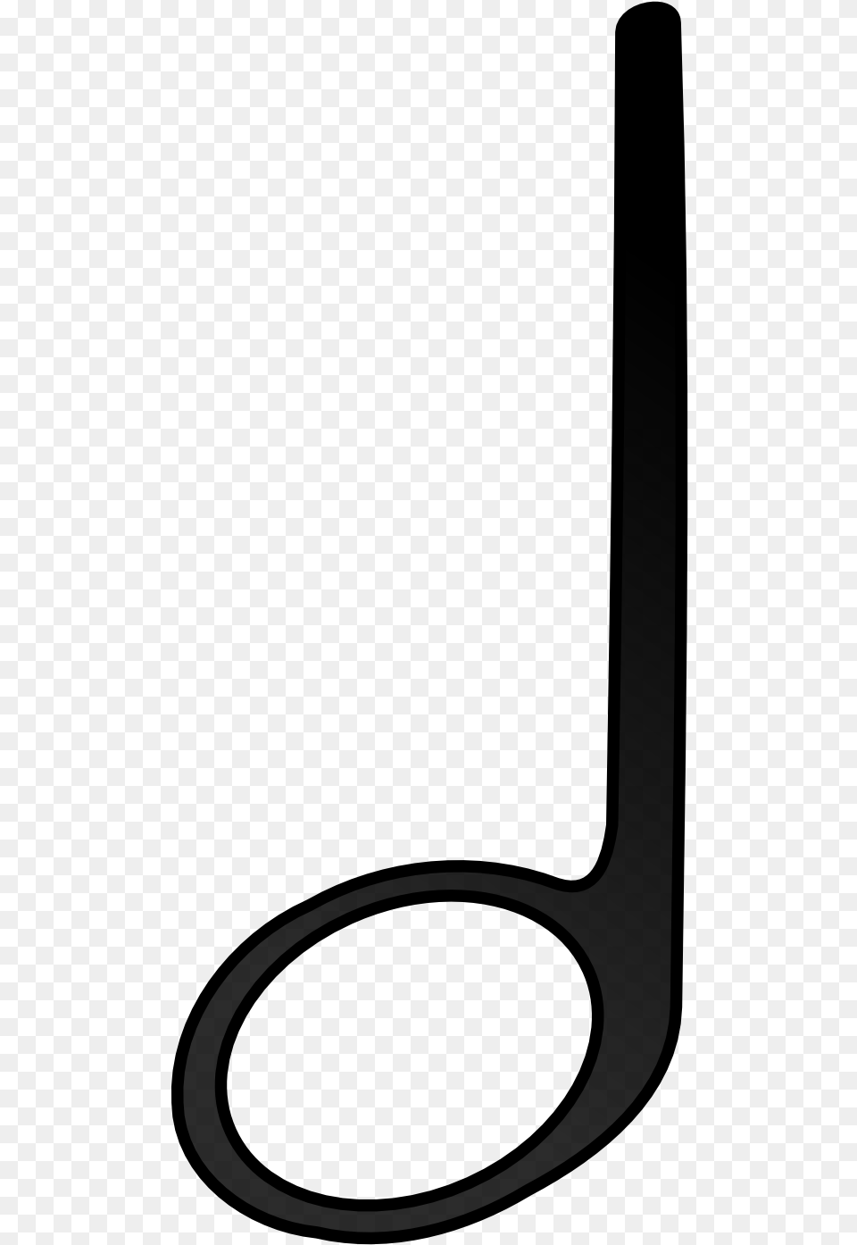 Half Note Vector, Gray Png Image