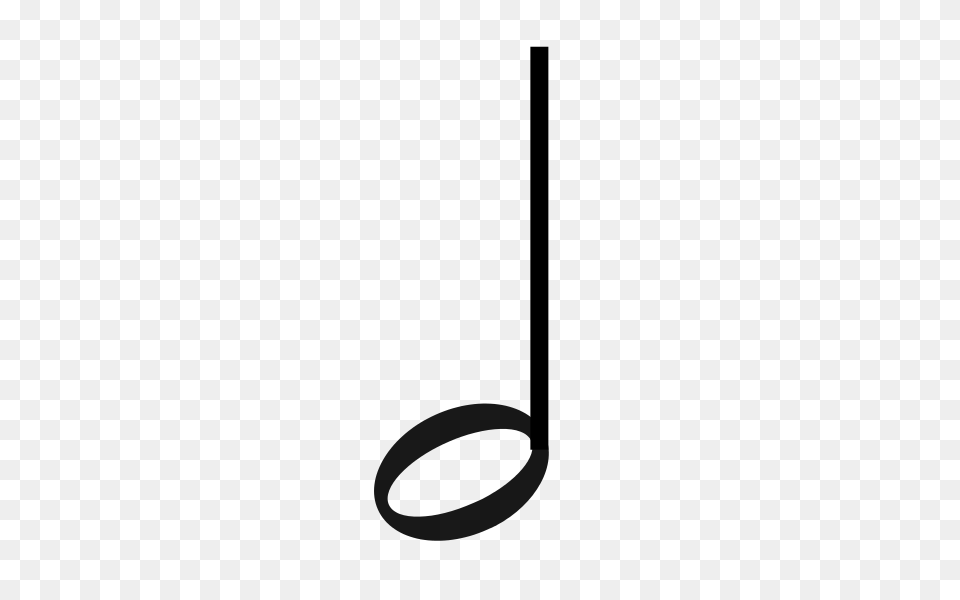 Half Note With Upwards Stem, Gray Free Transparent Png