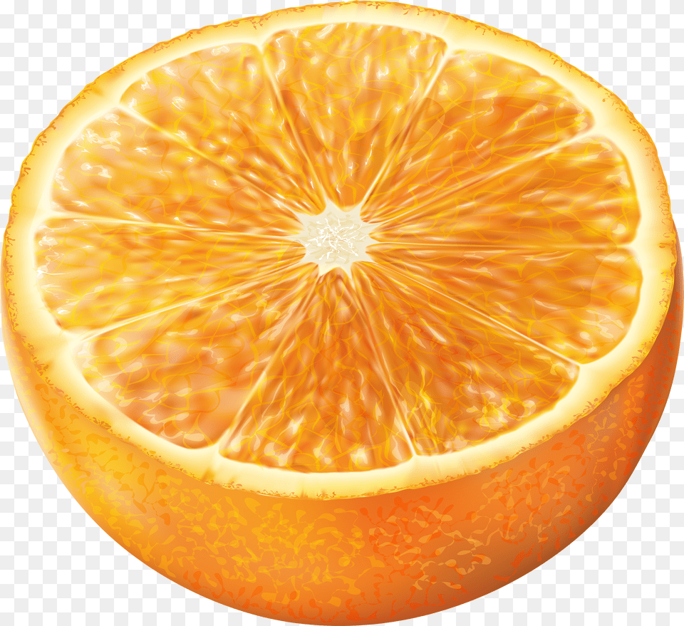 Half Orange Fruit Lime Slice Half Orange Png