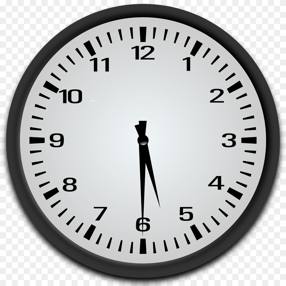 Half Past 5 Clipart, Analog Clock, Clock Png Image