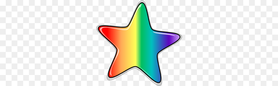 Half Rainbow Clipart, Star Symbol, Symbol, Light Free Png