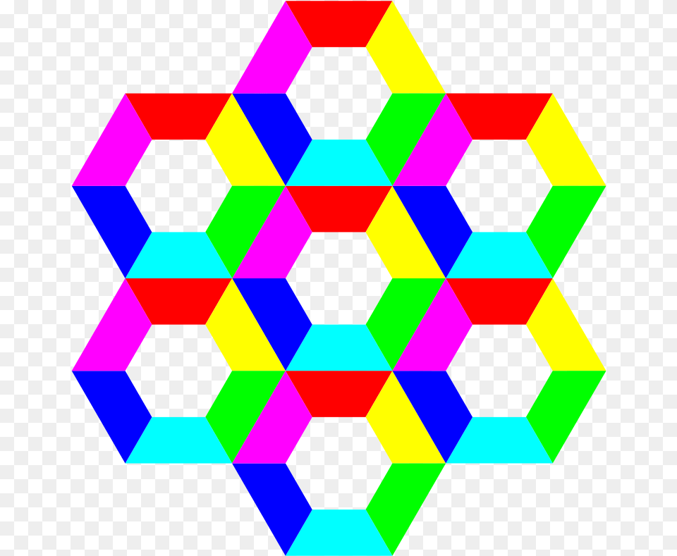 Half Rainbow Clipart Half Hexagon Clipart, Pattern, Ball, Football, Soccer Free Png