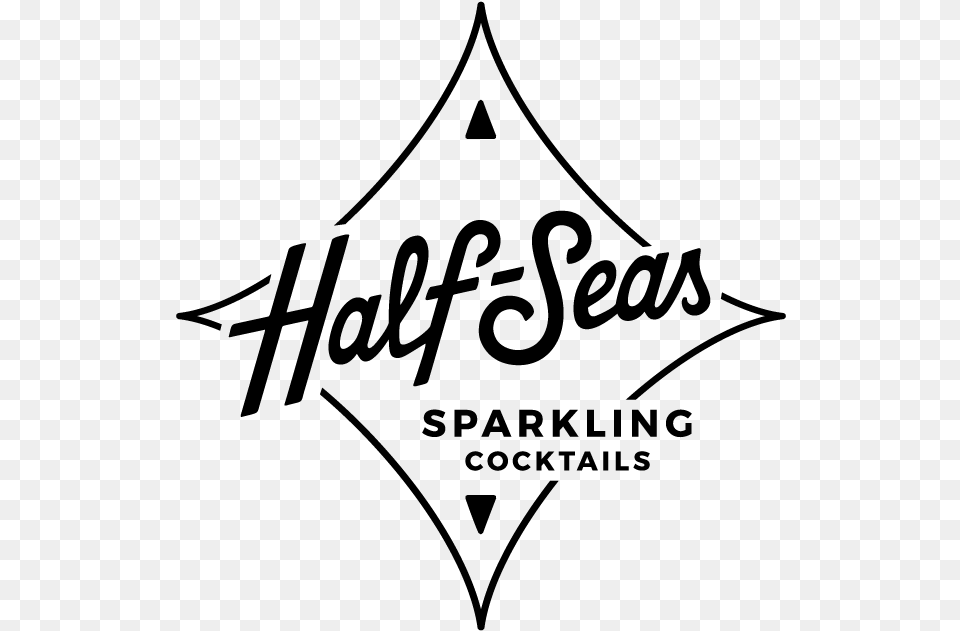 Half Seas Diamond Logo Illustration, Gray Png Image