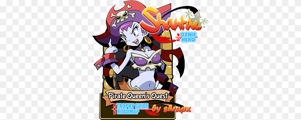 Half Shantae Half Genie Pirate Queen, Book, Comics, Publication, Face Png