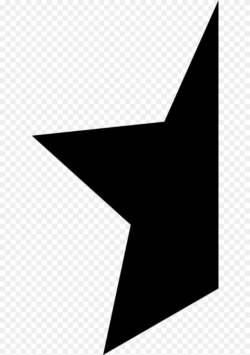 Half Star Symbol Star Half, Gray Png