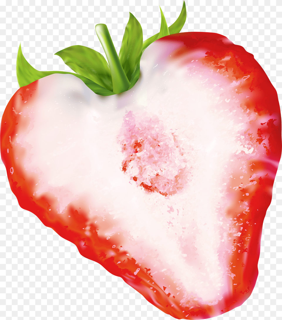Half Strawberry Clip Art Clip Art Png Image
